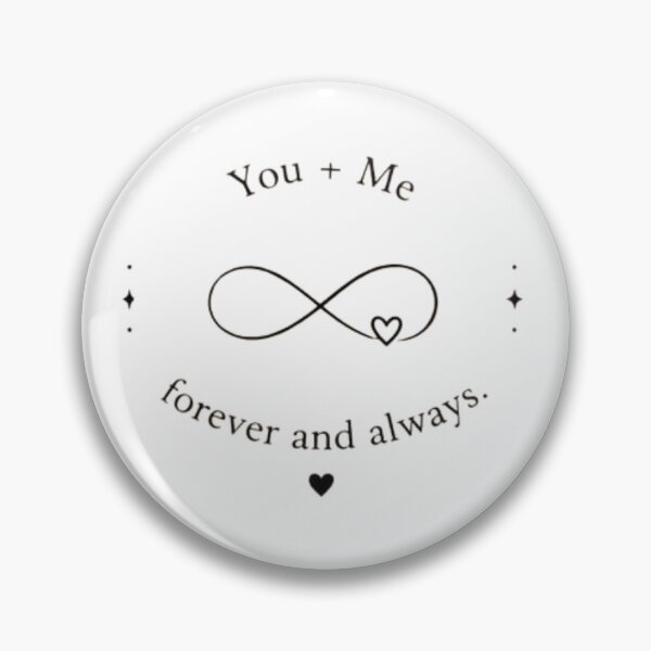 Item preview, You + Me Forever and Always – Romantic Love Quote Design designed and sold by MotivArtes.