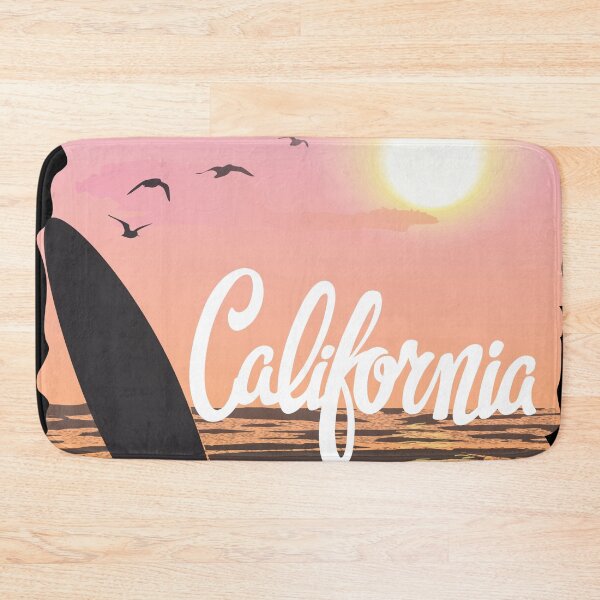 Item preview, Surf California Sunset Vintage Beach Vibes Ocean Waves Surfboard Aesthetic designed and sold by StickerAndLove.