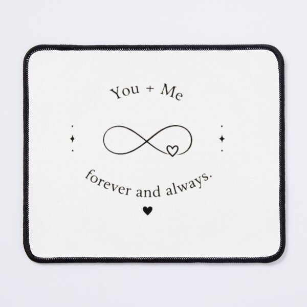 Item preview, You + Me Forever and Always – Romantic Love Quote Design designed and sold by MotivArtes.