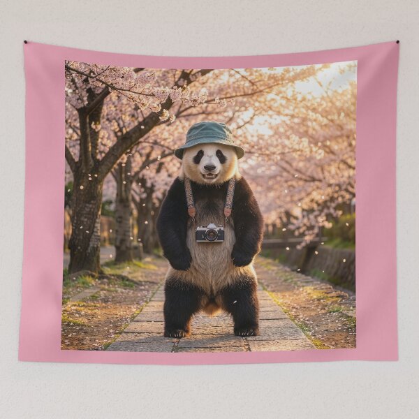 Item preview, Panda Bear Tourist Visits Kyoto designed and sold by Tridentulus.