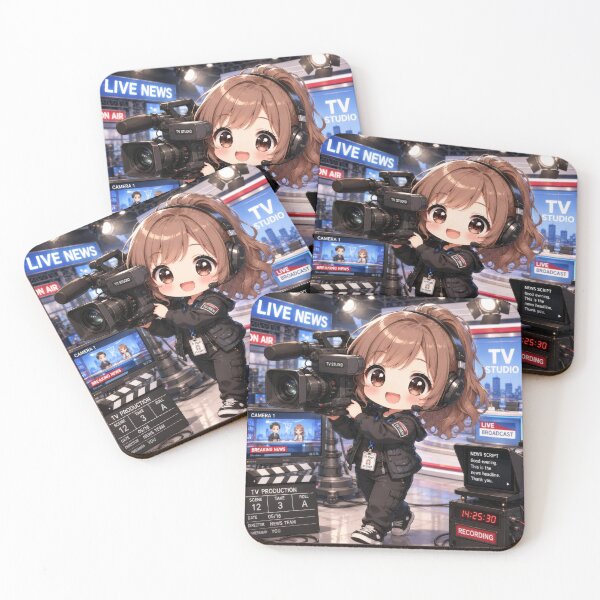 Item preview, Cute Chibi TV Camerawoman designed and sold by konkapo00.