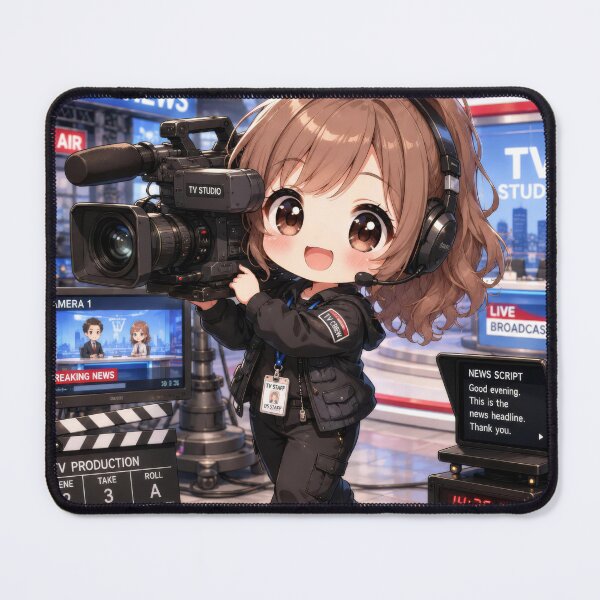 Item preview, Cute Chibi TV Camerawoman designed and sold by konkapo00.