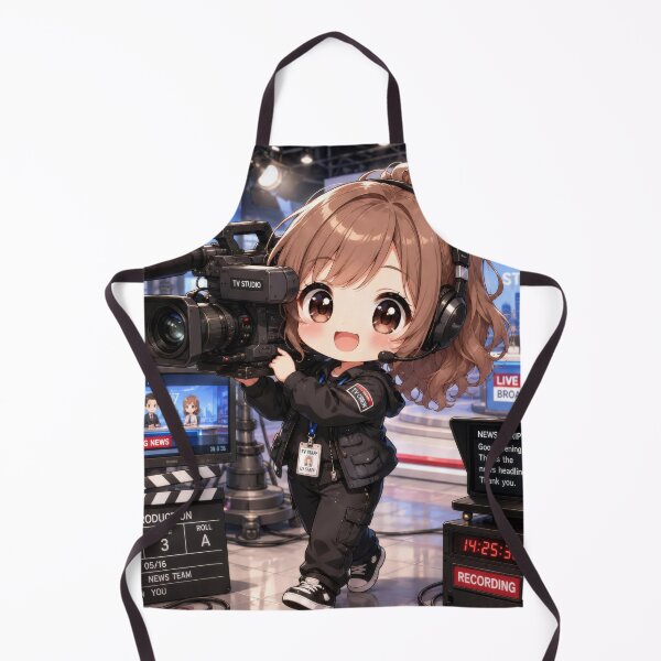 Item preview, Cute Chibi TV Camerawoman designed and sold by konkapo00.