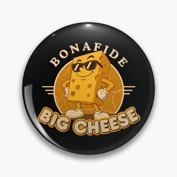 Item preview, Bonafide Big Cheese - Funny Retro Cheese Character designed and sold by KennyBartender.