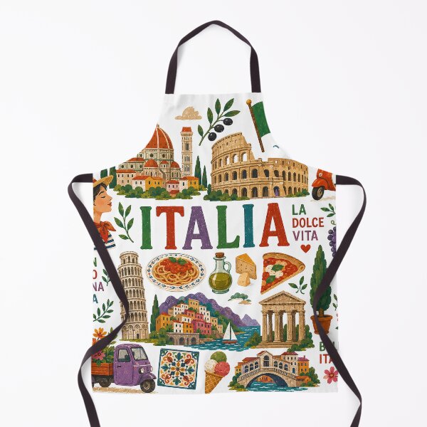 Item preview, Italy Travel Collage Illustration | Wander Postcards Collection designed and sold by Islabonita..