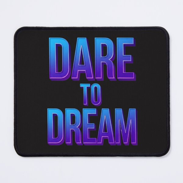 Item preview, Dare To Dream Inspirational Quote Blue Purple Gradient Typography designed and sold by TreasureOfAna.