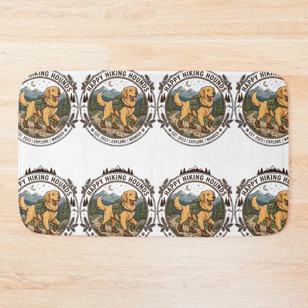 Item preview, Golden Retriever Hiking Club Funny Dog Hiking Outdoors Camping designed and sold by PictoVibe.