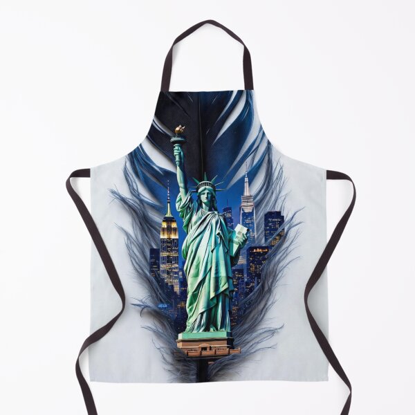 Item preview, New York Feather Art | Statue of Liberty Feather Design | NYC Travel Illustration | New York City Landmark Artwork | USA Aesthetic designed and sold by GalleryPeak.