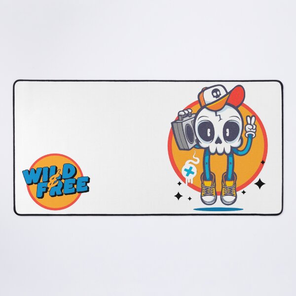 Item preview, Wild and Free Skateboard Art – Young, Wild, and Free Urban Graffiti Design designed and sold by StickerAndLove.