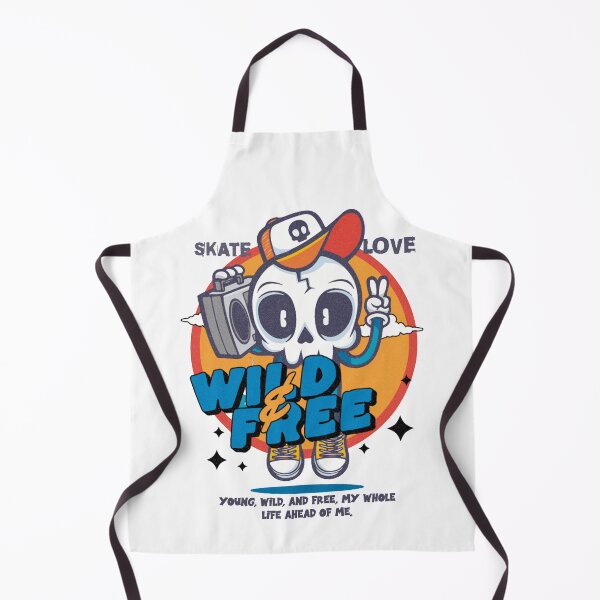 Item preview, Wild and Free Skateboard Art – Young, Wild, and Free Urban Graffiti Design designed and sold by StickerAndLove.
