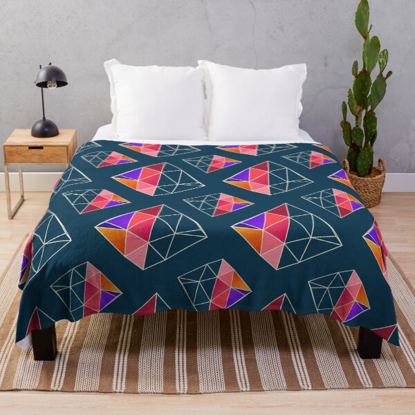 Item preview, Abstract geometric low poly wireframe seamless pattern on teal background designed and sold by Longsilp.