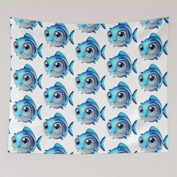 Item preview, Adorable Bluefish designed and sold by Sillytoe.