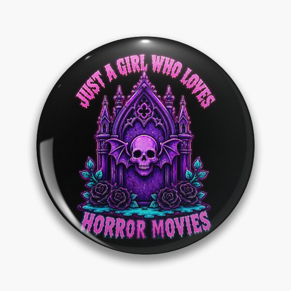 Item preview, Just A Girl Who Loves Horror Movies Gothic Skull designed and sold by Victor Shadehorn.