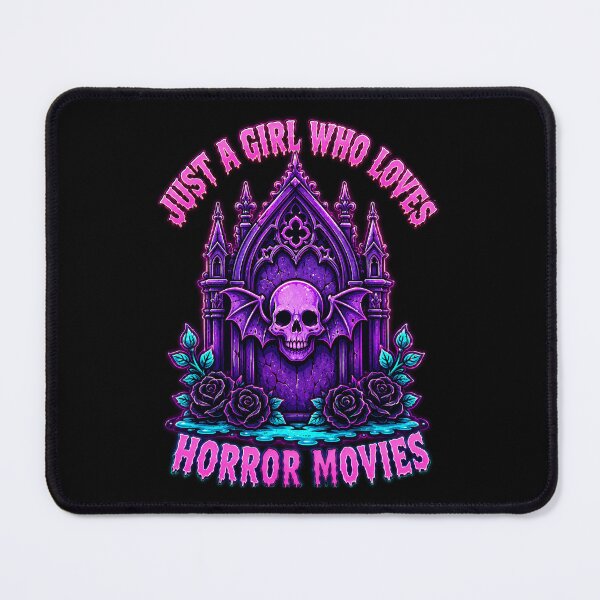 Item preview, Just A Girl Who Loves Horror Movies Gothic Skull designed and sold by Victor Shadehorn.