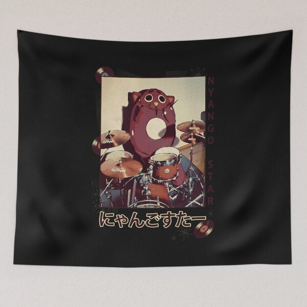 Item preview, Cool Cat Drummer Japanese Band  designed and sold by Sugengthecraftd.