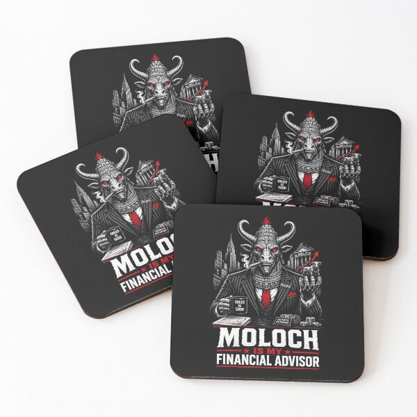 Item preview, Moloch Is My Financial Advisor Wall Street Satire designed and sold by Victor Shadehorn.