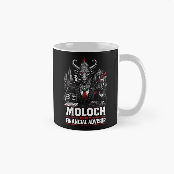 Item preview, Moloch Is My Financial Advisor Wall Street Satire designed and sold by Victor Shadehorn.