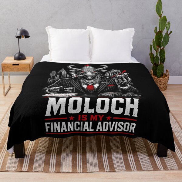 Item preview, Moloch Is My Financial Advisor Wall Street Satire designed and sold by Victor Shadehorn.