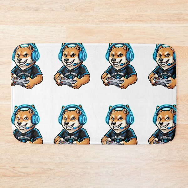 Item preview, E Sports Dog Squad Shiba Inu Gamer Neon Headset Twitch designed and sold by PictoVibe.