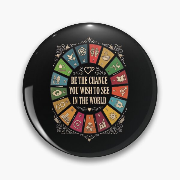 Item preview, Inspirational Quote Sustainability Goals Circle  designed and sold by Sugengthecraftd.