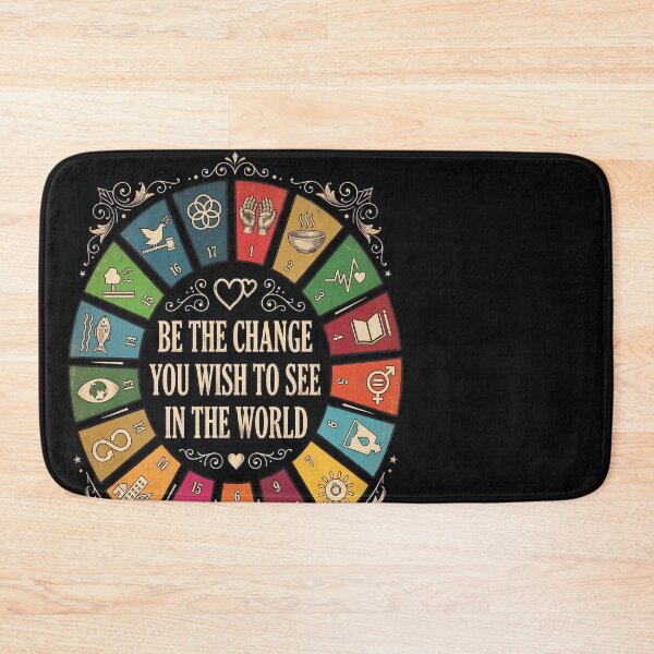 Item preview, Inspirational Quote Sustainability Goals Circle  designed and sold by Sugengthecraftd.