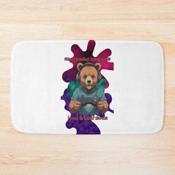 Item preview, On A Gaming Rampage I Was In Bear Mode Funny Grizzly Mascot designed and sold by Animalloveus.