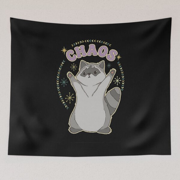 Item preview, Raccoon Waving Arms Chaos Cute Animal designed and sold by Sugengthecraftd.
