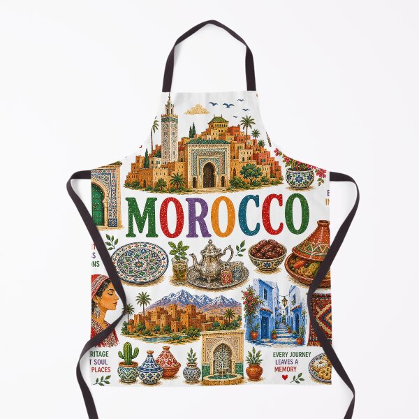Item preview, Morocco Travel Collage Illustration | Wander Postcards Collection designed and sold by Islabonita..