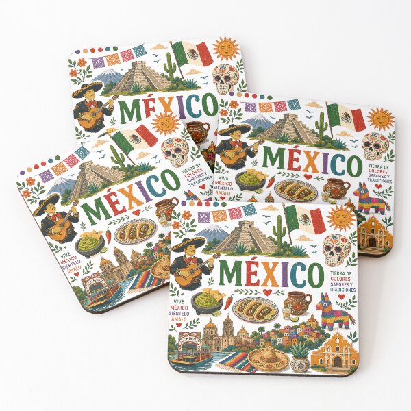 Item preview, Mexico Travel Collage Illustration | Wander Postcards Collection designed and sold by Islabonita..