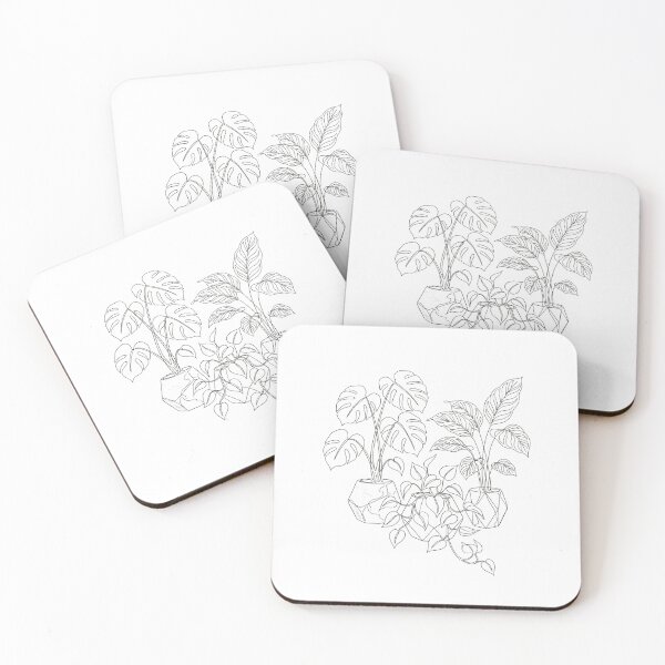 Item preview, Minimalist Plant Parent Line Art Aesthetic Monstera Botanical designed and sold by PictoVibe.