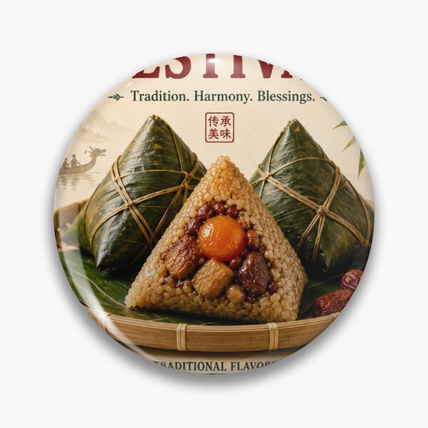 Item preview, Traditional Zongzi Rice Dumpling Flavors Poster⁠ designed and sold by Easternpantry.