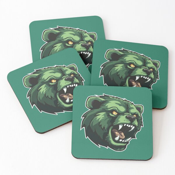 Item preview, Roaring Green Zombie Bear – Undead Monster Horror Design designed and sold by MerlinWear.