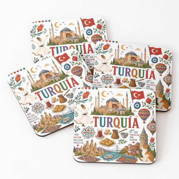 Item preview, Turkey Travel Collage Illustration | Wander Postcards Collection designed and sold by Islabonita..