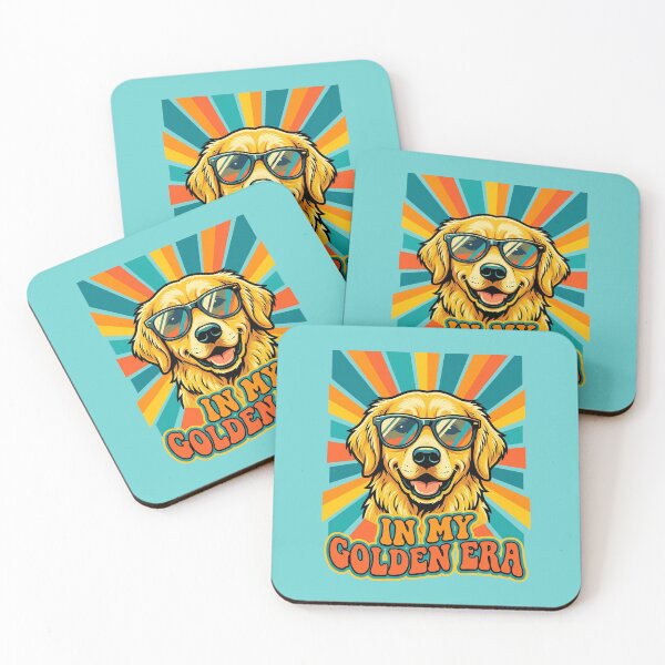 Item preview, In My Golden Era Retro Retriever Dog Sunglasses Graphic Tee 1 designed and sold by ChinkyCat Official.
