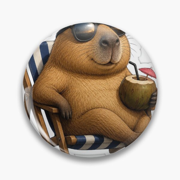 Item preview, Capybara on the Beach designed and sold by Professor Tucano.