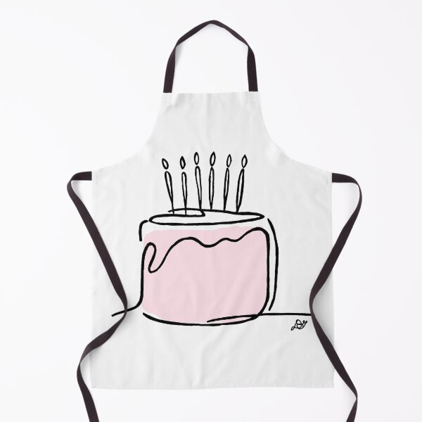 Item preview, Birthday Cake Celebration Line Art Print designed and sold by Evil B Creative.