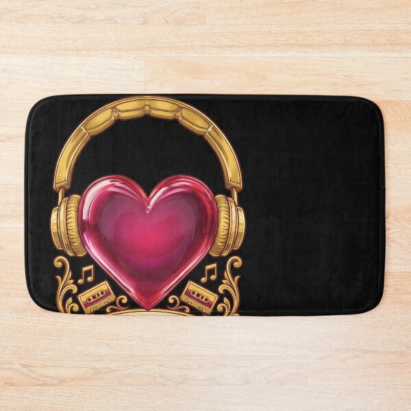 Item preview, Luminous Heart Headphones Music Love designed and sold by Sugengthecraftd.