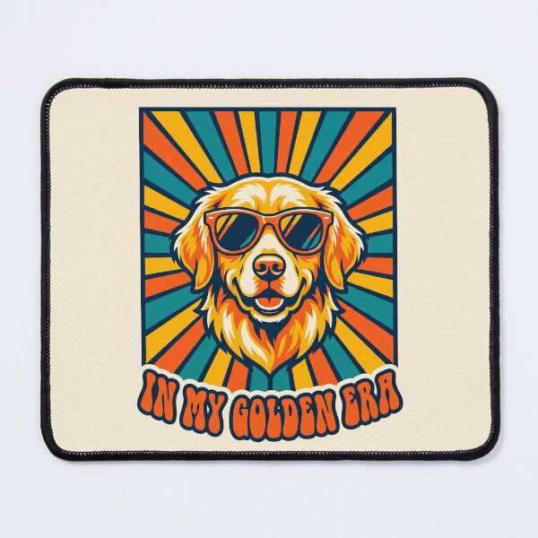 Item preview, In My Golden Era Retro Retriever Dog Sunglasses Graphic Tee 3 designed and sold by ChinkyCat Official.