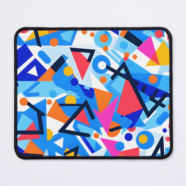 Item preview, Blue, White, And Red Accents Geometric Abstract Pattern designed and sold by DEC02.