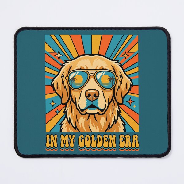 Item preview, In My Golden Era Retro Retriever Dog Sunglasses Graphic Tee 4 designed and sold by ChinkyCat Official.