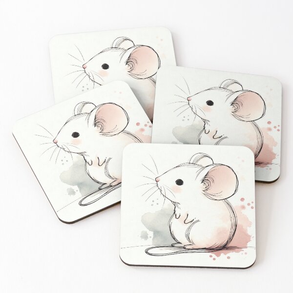 Item preview, Cute Art Mouse designed and sold by DroneWorks Creative.
