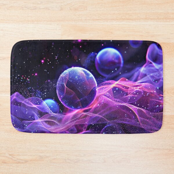 Item preview, Fantasy Sci-Fi Futuristic Floating Planets In Purple Pink designed and sold by DEC02.