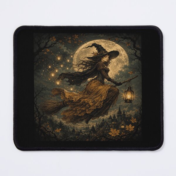 Item preview, Vintage Witchcore Harvest Moon Halloween designed and sold by POD DYNASTY.