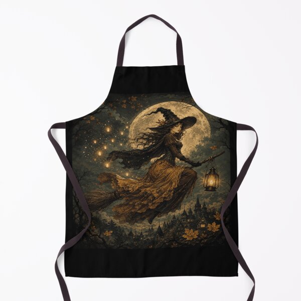 Item preview, Vintage Witchcore Harvest Moon Halloween designed and sold by POD DYNASTY.