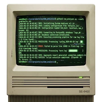 Artwork thumbnail, Python Programmer Terminal Script Automated Code Glitch IT by PictoVibe