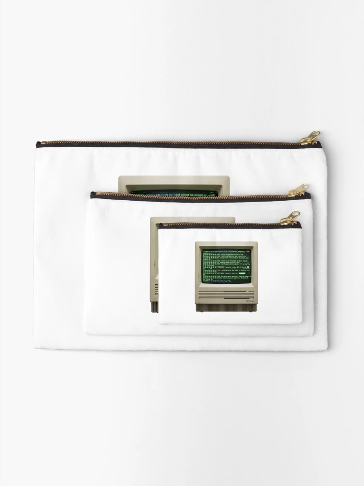 Thumbnail 2 of 4, Zipper Pouch, Python Programmer Terminal Script Automated Code Glitch IT designed and sold by PictoVibe.