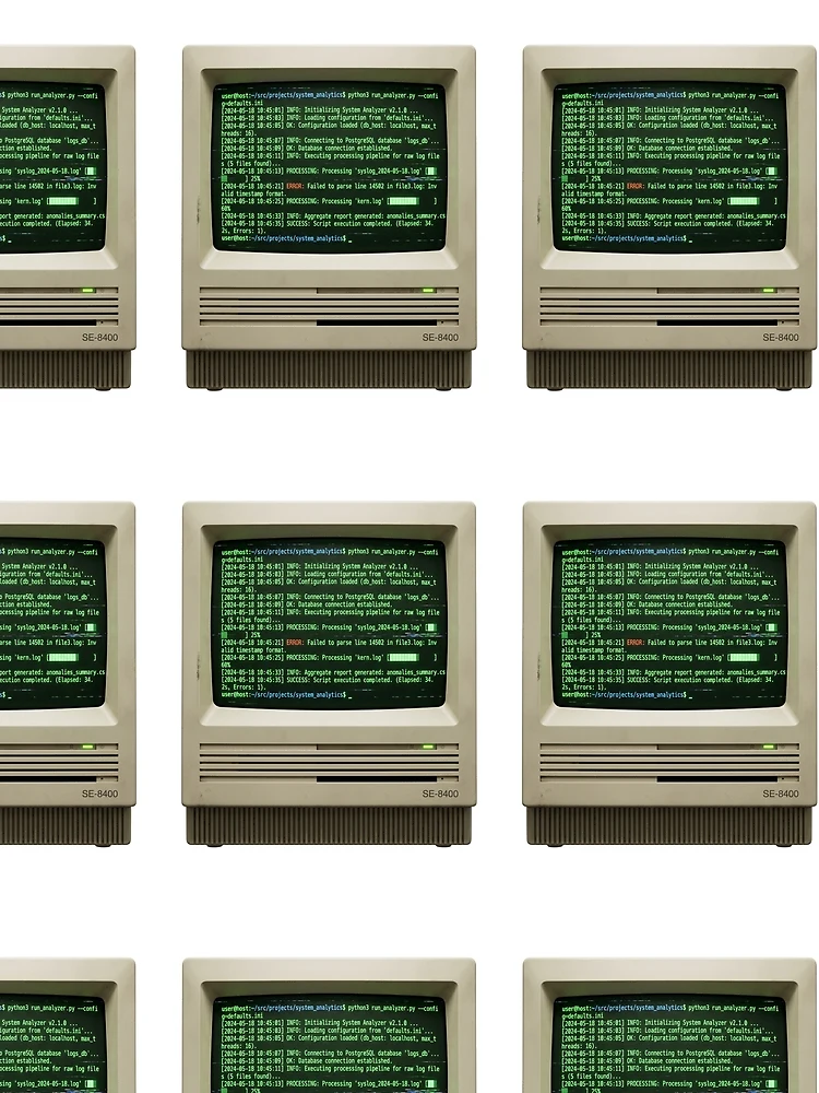 Thumbnail 3 of 3, Scarf, Python Programmer Terminal Script Automated Code Glitch IT designed and sold by PictoVibe.