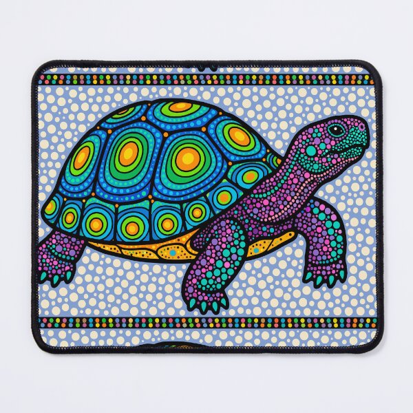 Item preview, Sea Turtle — Colorful Dotwork Pop Art | Vibrant Pointillist Ocean Illustration designed and sold by  Ojo de Lilith.