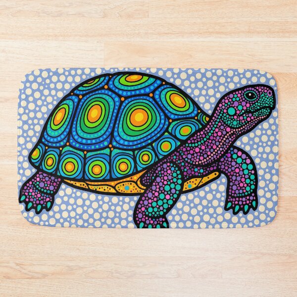 Item preview, Sea Turtle — Colorful Dotwork Pop Art | Vibrant Pointillist Ocean Illustration designed and sold by  Ojo de Lilith.