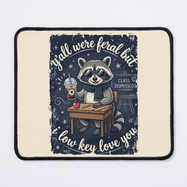 Item preview, Yall Were Feral But I Low Key Love You Raccoon Tee 1 designed and sold by ChinkyCat Official.